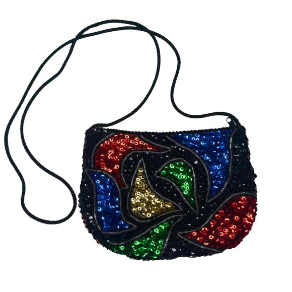 Vintage La Regale Handmade Sequin & Beaded Bag – Macau – Excellent Condition - Picture 6 of 9